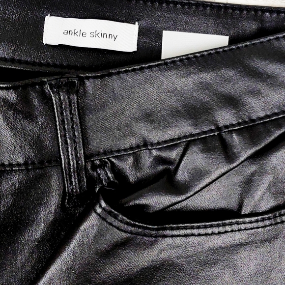 NWT Sanctuary Blk Coated Skinny Jeans 16 + Hoodie - Picture 8 of 13